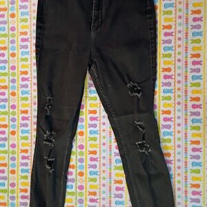 Hollister Black Distressed Skinny Jeans